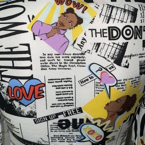 Rainbow Black Girl Magic Bodycon Dress Size M - Picture 6 of 8